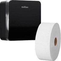 Satino Toilettenpapierspender HYGINITY S JT1 System 333405 schwarz Kunststoff Satino Toilettenpapierspender HYGINITY S JT1 System 333405 schwarz Kunststoff von Satino