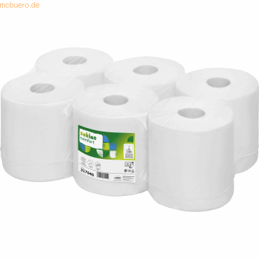 Satino Handtuchrolle 317040 20x35cm 300m 1-lagig RC hochweiß 6 Stück von Satino