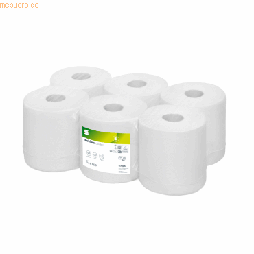 Satino Handtuchrolle ECO 316750 19,5x35cmx138m hochweiß 6 Rollen von Satino