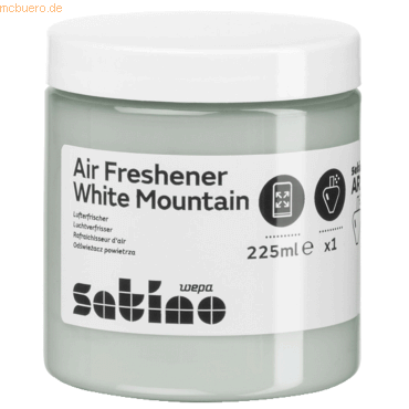 Satino Lufterfrischer Nachfüllung 332090 white mountain 225ml 6 Stück von Satino