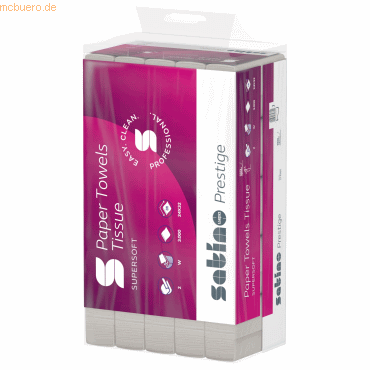 Satino Papierhandtuch 274980 24x32cm 2-lagig W-Falz hochweiß 3.000 Bla Satino Papierhandtuch 274980 24x32cm 2-lagig W-Falz hochweiß 3.000 Bla von Satino