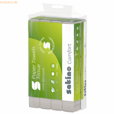 Satino Papierhandtuch 277330 20,6x24cm 2-lagig Z.Falz 3.750 Blatt Satino Papierhandtuch 277330 20,6x24cm 2-lagig Z.Falz 3.750 Blatt von Satino