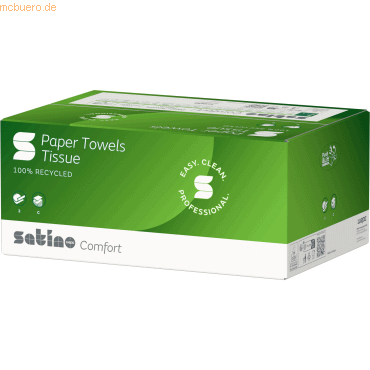 Satino Papierhandtuch Comfort 277280 25x41cm natur 24x96 Blatt Satino Papierhandtuch Comfort 277280 25x41cm natur 24x96 Blatt von Satino
