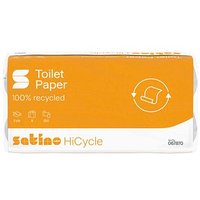 Satino Toilettenpapier HiCycle 2-lagig Recyclingpapier, 64 Rollen von Satino