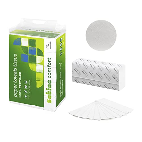 Satino by WEPA Comfort Handtuchpapier - 275300 - PT2-kompatibel - 3750 Blatt - 2-lagig - 100% Recycling-Papier Satino by WEPA Comfort Handtuchpapier - 275300 - PT2-kompatibel - 3750 Blatt - 2-lagig - 100% Recycling-Papier von Satino