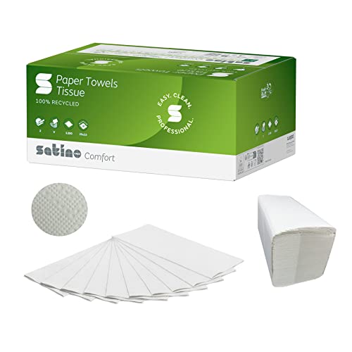 Satino by WEPA Comfort Handtuchpapier - 277200 - PT3-kompatibel - 3200 Blatt - 2-lagig - 100% Recycling-Papier von Satino