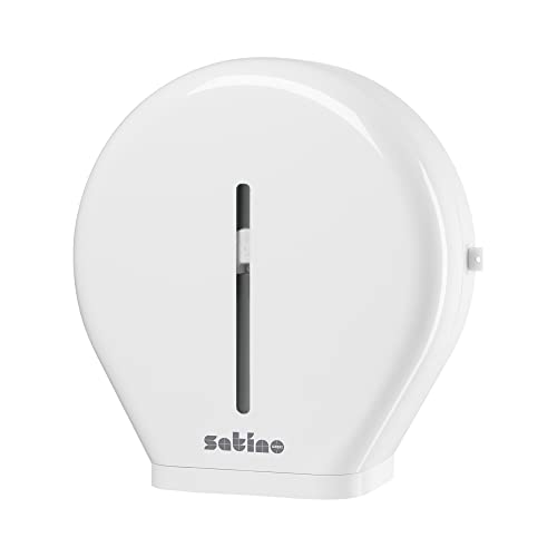 Satino by WEPA Spender für Jumborollen Toilettenpapier I weiß I 331040 I JT2 I Wandmontage I für Toilettenpapier Großrollen : Amazon.de: Gewerbe, Industrie & Wissenschaft von Satino