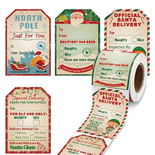 200 Stück Weihnachten Etiketten Aufkleber 5x7.5cm Selbstklebende Kraft Geschenk Tag Aufkleber Roll Vintage Urlaub Geschenk Name Aufkleber für Handwerk Geschenke Kinder Karte machen Umschläge 200 Stück Weihnachten Etiketten Aufkleber 5x7.5cm Selbstklebende Kraft Geschenk Tag Aufkleber Roll Vintage Urlaub Geschenk Name Aufkleber für Handwerk Geschenke Kinder Karte machen Umschläge von Satiskid
