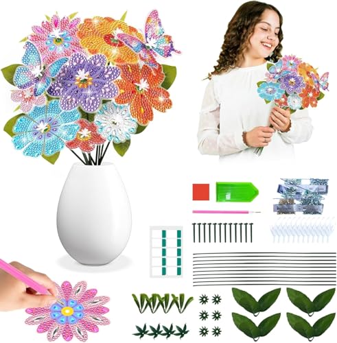 Satiskid 10 Stück Diamond Painting Schmetterling und Blumen, Diamond Painting Kinder Erwachsene Bastelset, Draußen und Drinnen Deko, Garten und Balkon Deko, Kreativ Geschenk für Mama und Kinder Satiskid 10 Stück Diamond Painting Schmetterling und Blumen, Diamond Painting Kinder Erwachsene Bastelset, Draußen und Drinnen Deko, Garten und Balkon Deko, Kreativ Geschenk für Mama und Kinder von Satiskid