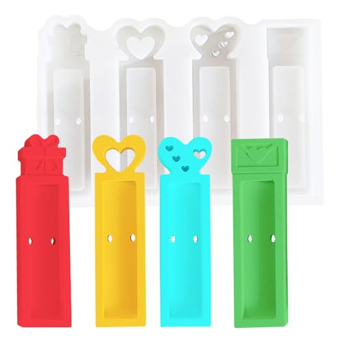 Satiskid 4 Stück Geschenk Silikonform, Pralinenschachtel Gießformen, Epoxidharz Formen Herz, Schokolade Geschenk Dekoration Silikonform Satiskid 4 Stück Geschenk Silikonform, Pralinenschachtel Gießformen, Epoxidharz Formen Herz, Schokolade Geschenk Dekoration Silikonform von Satiskid