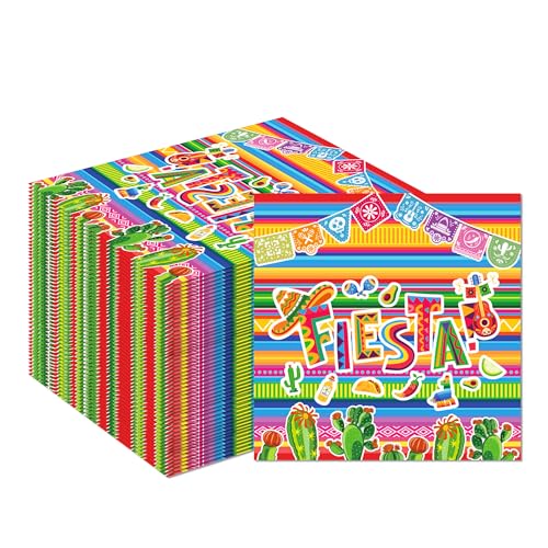 Satiskid Papierservietten, mexikanische Fiesta-Party-Servietten, Einweg-Party-Servietten für Cinco de Mayo Fiesta, farbige Einweg-Servietten, mexikanisches Motto-Partyzubehör, dekorative Servietten Satiskid Papierservietten, mexikanische Fiesta-Party-Servietten, Einweg-Party-Servietten für Cinco de Mayo Fiesta, farbige Einweg-Servietten, mexikanisches Motto-Partyzubehör, dekorative Servietten von Satiskid