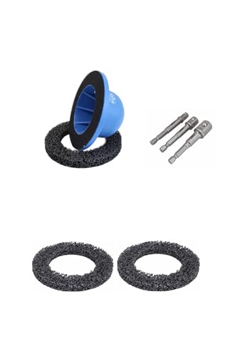 Radnabenschleifer, Radnaben, Topfschleifer, Reinigen, Entrosten, 150 mm, inkl. 2x Ersatzscheibe 1x Adapter-Satz Radnabenschleifer, Radnaben, Topfschleifer, Reinigen, Entrosten, 150 mm, inkl. 2x Ersatzscheibe 1x Adapter-Satz von Satra