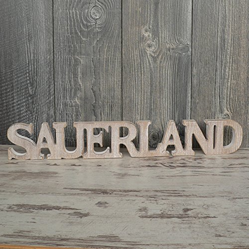 Sauerland Schriftzug aus Holz 60cm braun Buchstaben Wanddeko Geschenk Holzschild 2018 Sauerland Schriftzug aus Holz 60cm braun Buchstaben Wanddeko Geschenk Holzschild 2018 von Goldbach