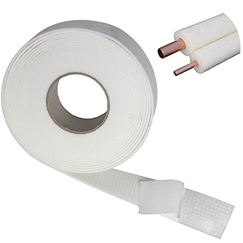 Saukalt Klimatechnik 10m Isolierband/Klebeband weiß (B:5cm) für Kältemittelleitungen, Klimaanlage, Wärmepumpe von Saukalt Klimatechnik