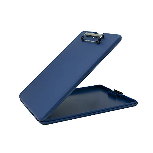 Saunders Blue Depths SlimMate Klemmbrett aus Kunststoff mit niedrigem Profil-Clip – tragbarer mobiler Organizer für Zuhause, Büro und Geschäft (70201) von SlimMate