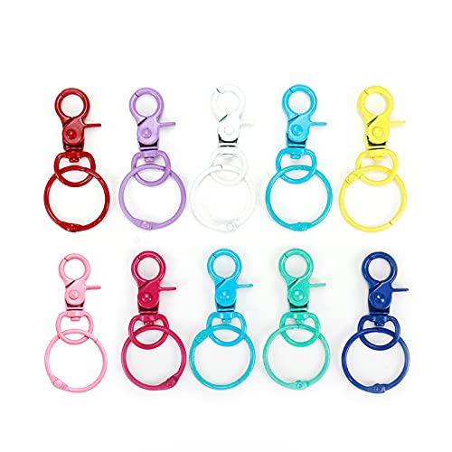 Savagrow Karabinerhaken mit drehbarem Karabinerhaken mit Ring, 10 Stück, mehrfarbig Savagrow Karabinerhaken mit drehbarem Karabinerhaken mit Ring, 10 Stück, mehrfarbig von Savagrow