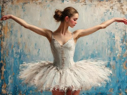 5D Diamond Painting Set für Erwachsene, Ballerina Girl Diamant Painting Bilder Kinder, DIY Mosaikherstellung Malen Nach Zahlen Full Drill Stickerei Malerei für Home Halloween Wand Décor 30x40cm P-6028 5D Diamond Painting Set für Erwachsene, Ballerina Girl Diamant Painting Bilder Kinder, DIY Mosaikherstellung Malen Nach Zahlen Full Drill Stickerei Malerei für Home Halloween Wand Décor 30x40cm P-6028 von Saweefog