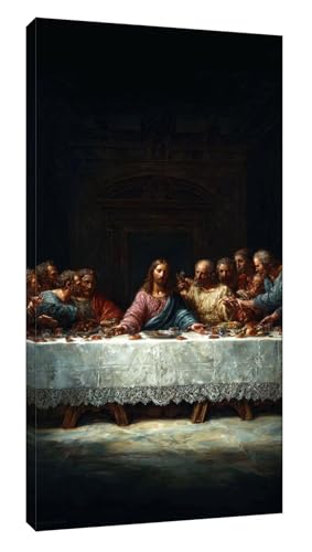 Diamond Painting Erwachsene Groß 60x120 cm Diamant Painting Bilder Das letzte Abendmahl Diamant Kunst Malerei Stickerei Set Kreuzstich Bilder Kinder, als Geschenke Neujahr Home Wand Dekor Mann t-767 von Saweefog
