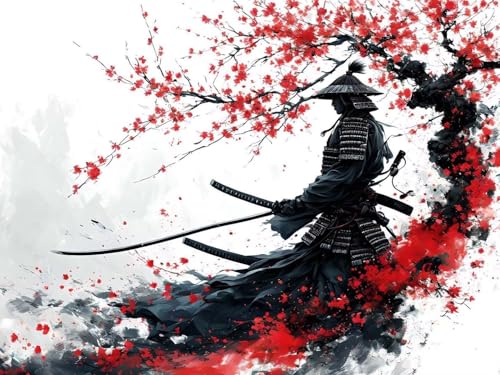 Japanischer Samurai Diamond Painting Erwachsene, 5D Diamant Painting Bilder Kinder, Vollbohrer Diamant Kunst Malerei Stickerei Set, Basteln Geschenk Mädchen, Kreuzstich Home Wand Dekor 60x90cm P-4736 Japanischer Samurai Diamond Painting Erwachsene, 5D Diamant Painting Bilder Kinder, Vollbohrer Diamant Kunst Malerei Stickerei Set, Basteln Geschenk Mädchen, Kreuzstich Home Wand Dekor 60x90cm P-4736 von Saweefog