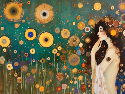 Malen Nach Zahlen Erwachsene, Paint by Numbers Klimt Malen Nach Zahlen Kinder, DIY mit Pinseln und Acrylfarben Handgemalt Ölgemälde Leinwand für Home Decor, Geschenk für Mädchen, 40x50cm M-216 Malen Nach Zahlen Erwachsene, Paint by Numbers Klimt Malen Nach Zahlen Kinder, DIY mit Pinseln und Acrylfarben Handgemalt Ölgemälde Leinwand für Home Decor, Geschenk für Mädchen, 40x50cm M-216 von Saweefog