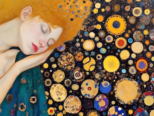 Saweefog Malen Nach Zahlen Erwachsene Klimt Malen Nach Zahlen Kinder, Paint By Numbers DIY Handgemalt Ölgemälde Set Mit 3 - Pinseln und Acrylfarbe knitterfreie Leinwand Kit, Ohne Rahmen 20x30cm M-212 von Saweefog