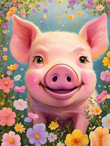 Schweine Tiere Diamond Painting Erwachsene, 5D Diamant Painting Bilder Kinder, DIY Vollbohrer Diamant Kunst Malerei Stickerei Set, Basteln Geschenk Mädchen, Kreuzstich Home Wand Dekor 10x15cm P-11954 Schweine Tiere Diamond Painting Erwachsene, 5D Diamant Painting Bilder Kinder, DIY Vollbohrer Diamant Kunst Malerei Stickerei Set, Basteln Geschenk Mädchen, Kreuzstich Home Wand Dekor 10x15cm P-11954 von Saweefog