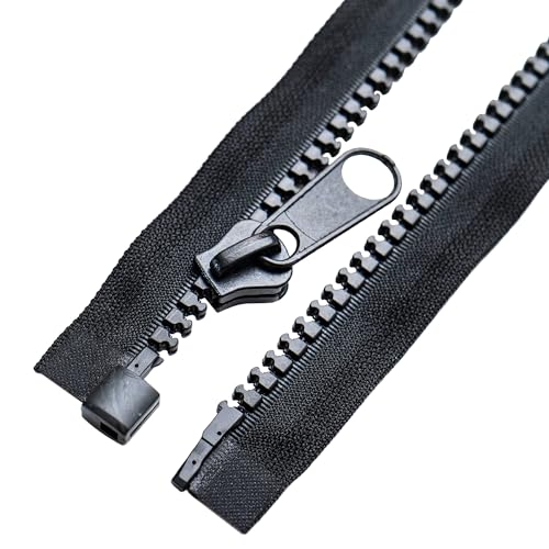 Sawoake#10 2 Stück 122cm Schwarz Nickel Trennende Jacke Reißverschluss Schwarz geformte Kunststoff Reißverschlüsse Heavy Duty Metall für das Nähen von Mänteln Bulk Tailor DIY/Taschen/Heimtextilien Sawoake#10 2 Stück 122cm Schwarz Nickel Trennende Jacke Reißverschluss Schwarz geformte Kunststoff Reißverschlüsse Heavy Duty Metall für das Nähen von Mänteln Bulk Tailor DIY/Taschen/Heimtextilien von Sawoake