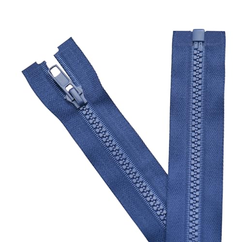 Sawoake 2 Stück #5 13 cm Trennende Jacke Reißverschlüsse für Nähen Mäntel Jacke Reißverschluss azul geformte Kunststoff Reißverschlüsse Bulk Tailor DIY Nähwerkzeuge für Kleidungsstück/Taschen von Sawoake