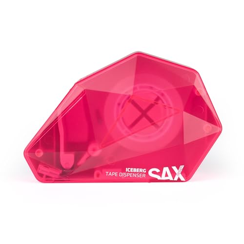 SAX ICEBERG Einhand-Klebebandabroller, Pink, inkl. 1 x Klebeband, Einhand-Bedienung, für Längenkontrollen beim Kleben, Staubabdeckung für sauberes Klebeband SAX ICEBERG Einhand-Klebebandabroller, Pink, inkl. 1 x Klebeband, Einhand-Bedienung, für Längenkontrollen beim Kleben, Staubabdeckung für sauberes Klebeband von Sax