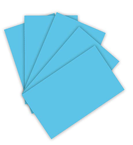 folia 6330 - Tonpapier 130 g/m², Tonzeichenpapier in himmelblau, DIN A3, 50 Bogen, als Grundlage für zahlreiche Bastelarbeiten von Sax