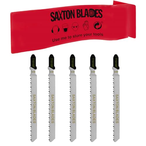 Saxton T101BF Stichsägeblätter aus Laminat, Hartholz, kompatibel mit Bosch, Dewalt, Makita, Milwaukee und vielen mehr, 5 Stück von Saxton Blades