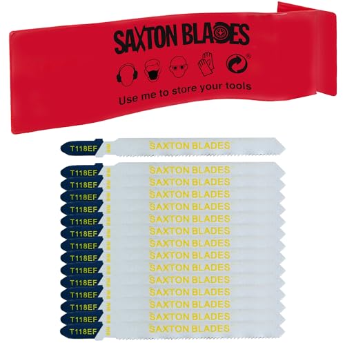 Saxton T118EF Stichsägeblätter, Metall, Aluminium, für Bosch, Dewalt, Makita, 15 Stück von Saxton Tools