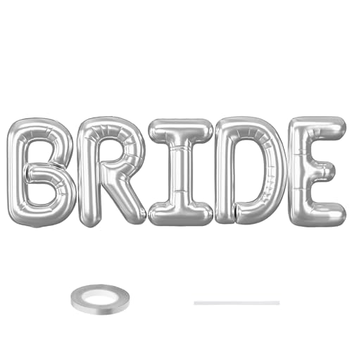 101,6 cm Braut-Luftballons für Junggesellinnenabschied, riesige Hochzeits-Mylar-Folienballon, Buchstabenbanner für Hochzeit, Verlobung, zukünftige Braut 101,6 cm Braut-Luftballons für Junggesellinnenabschied, riesige Hochzeits-Mylar-Folienballon, Buchstabenbanner für Hochzeit, Verlobung, zukünftige Braut von Saxuxu