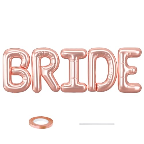 101,6 cm Braut-Luftballons für Junggesellinnenabschiede, riesige Hochzeits-Mylar-Folienballon, Buchstabenbanner für Hochzeit, Verlobung, zukünftige Braut 101,6 cm Braut-Luftballons für Junggesellinnenabschiede, riesige Hochzeits-Mylar-Folienballon, Buchstabenbanner für Hochzeit, Verlobung, zukünftige Braut von Saxuxu
