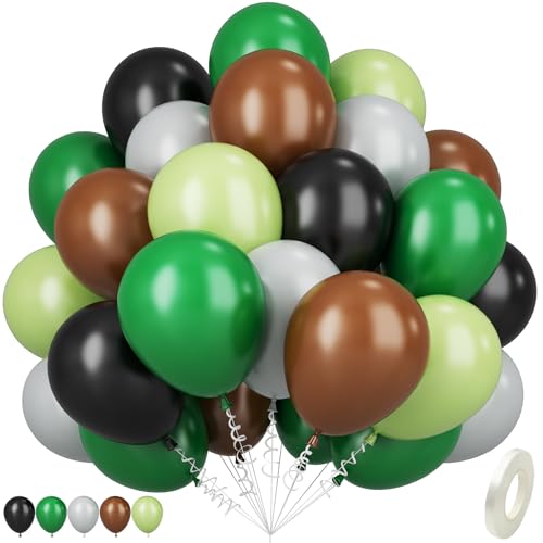 Grüne und braune Luftballons, 30,5 cm, schwarz, braun, dunkelfrucht, grün, grau, Latexballon für Jungen, Videospiel, Thema, Dschungel, Safari, Party, Geburtstagsdekorationen Grüne und braune Luftballons, 30,5 cm, schwarz, braun, dunkelfrucht, grün, grau, Latexballon für Jungen, Videospiel, Thema, Dschungel, Safari, Party, Geburtstagsdekorationen von Saxuxu
