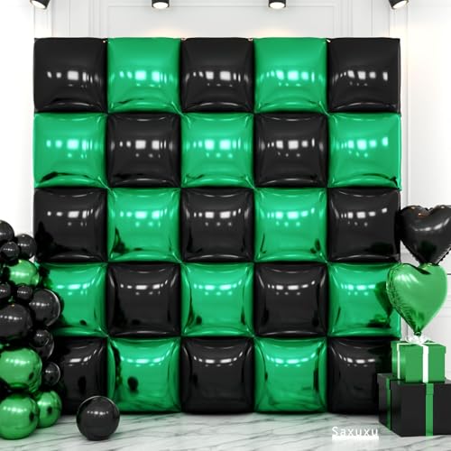 Quadratische Folienballon-Wand, 48,3 cm, doppelseitig, quadratisch, Tunnelbogen-Set für Junggesellinnenabschied, Geburtstag, Babyparty, Jahrestag, Party-Dekorationen von Saxuxu