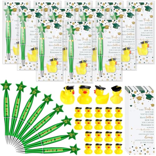Sayglossy 20 Sets, Abschlussgeschenke der Klasse 2025, inklusive Stern-Kugelschreiber, Kunstharz, Entenornamente, Lesezeichen, Abschlussfeier, Partygeschenk, Geschenk für Gäste und Studenten (grün) Sayglossy 20 Sets, Abschlussgeschenke der Klasse 2025, inklusive Stern-Kugelschreiber, Kunstharz, Entenornamente, Lesezeichen, Abschlussfeier, Partygeschenk, Geschenk für Gäste und Studenten (grün) von Sayglossy