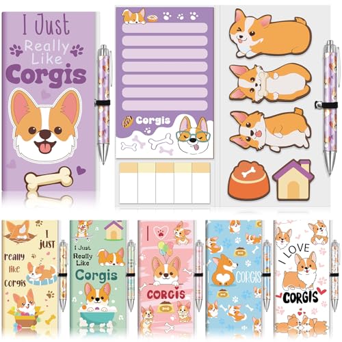 Sayglossy 6 Pcs Corgis Sticky Notes Pens Set Cartoon Corgis Notes Pads Self-adhesive Writing Memo Pads Pages Sticky to Do Note Pad Supplies Teacher Appreciation Gifts for Kids Employee School Office Sayglossy 6 Pcs Corgis Sticky Notes Pens Set Cartoon Corgis Notes Pads Self-adhesive Writing Memo Pads Pages Sticky to Do Note Pad Supplies Teacher Appreciation Gifts for Kids Employee School Office von Sayglossy