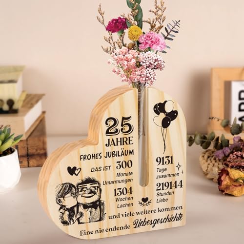 Silberhochzeit Geschenk, 25 Hochzeitstag Geschenke - Glücklich 25. Jahrestag Geschenk für Frau Mann Paare Frauen Männer,Silberhochzeit Deko,Geschenk Zum 25 Hochzeitstag Silberhochzeit Geschenk, 25 Hochzeitstag Geschenke - Glücklich 25. Jahrestag Geschenk für Frau Mann Paare Frauen Männer,Silberhochzeit Deko,Geschenk Zum 25 Hochzeitstag von Sayregifty