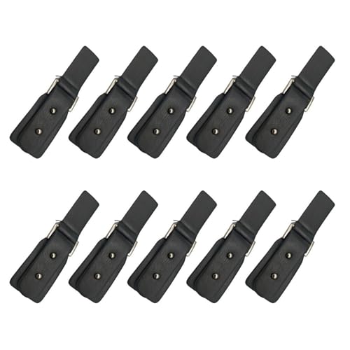 10 Stück Knebelverschlüsse zum Aufnähen, Lederschnappverschlüsse, Nähzubehör für Strickwaren, Jacken, Mäntel, Metall-Clip-Verschlüsse von Sbshiouu