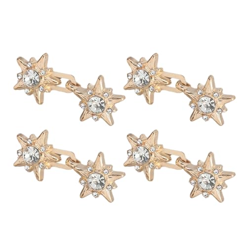 4 Paar Star Hosen Taillenspanner Abnehmbare Jeans Taille Schnalle Knopf Pins Nicht Nähen erforderlich Jeans Knopf Pin Pins Stern Schnallen Abnehmbare Hosenspanner von Sbshiouu
