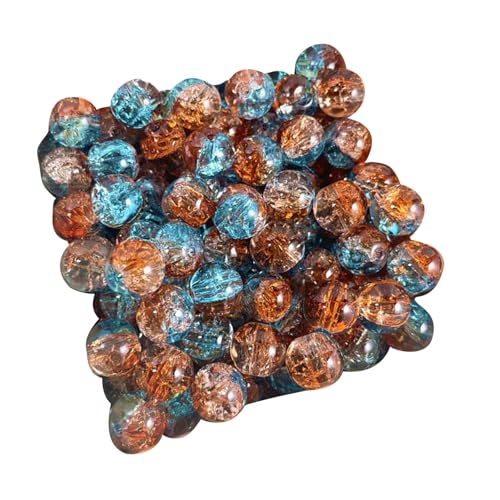 50pcs Zerkleinerte Eisstrukturperlen Mit Loch Mehrfarbig Runde Glasperlen Für Halskette Armbänder Schmuck Handwerk Machen 50pcs Zerkleinerte Eisstrukturperlen Mit Loch Mehrfarbig Runde Glasperlen Für Halskette Armbänder Schmuck Handwerk Machen von Sbshiouu