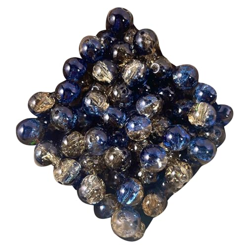 50pcs Zerkleinerte Eisstrukturperlen Mit Loch Mehrfarbig Runde Glasperlen Für Halskette Armbänder Schmuck Handwerk Machen 50pcs Zerkleinerte Eisstrukturperlen Mit Loch Mehrfarbig Runde Glasperlen Für Halskette Armbänder Schmuck Handwerk Machen von Sbshiouu