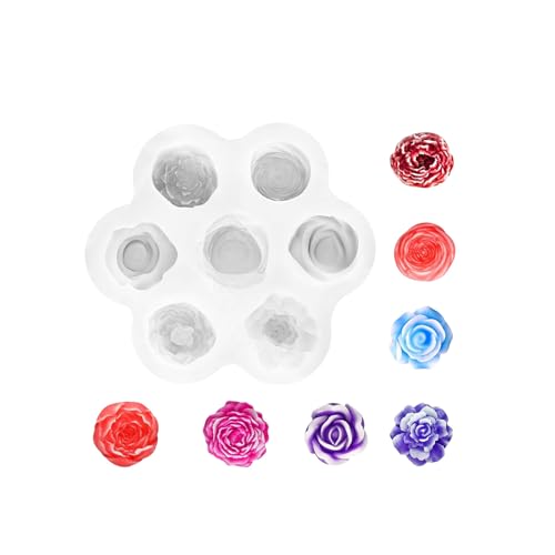 Blüten Silikone Formen Backformen Sukkulenten Pflanzen Kerzenform Gussform Epoxidharz Bastelmittel Sukkulenten Pflanzen Blumen Kerzenpflaster Silikon von Sbshiouu