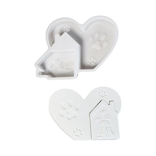 Heart House Silikonformen Für Epoxidharz Kerzenseife Schokolade Home Dekoration Nahrungsmittelqualität von Sbshiouu