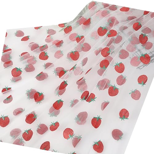 Praktische Erdbeerdesigns Passen Stoff Ideal Für Kostüme Und Party Kulissen Weicher Nylonstoff Für Kleidung Praktische Erdbeerdesigns Passen Stoff Ideal Für Kostüme Und Party Kulissen Weicher Nylonstoff Für Kleidung von Sbshiouu