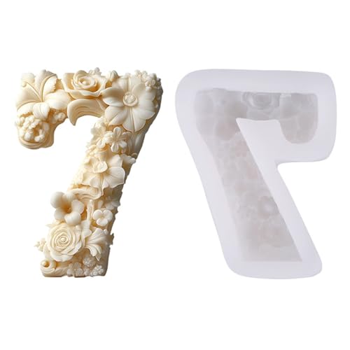Sbshiouu 3D-Blumen-Silikon-Kerzenformen für handgefertigte Kerzen, Seife, Blumenzahlen, Silikon-Kerzenformen, Epoxidharz, Silikon Sbshiouu 3D-Blumen-Silikon-Kerzenformen für handgefertigte Kerzen, Seife, Blumenzahlen, Silikon-Kerzenformen, Epoxidharz, Silikon von Sbshiouu