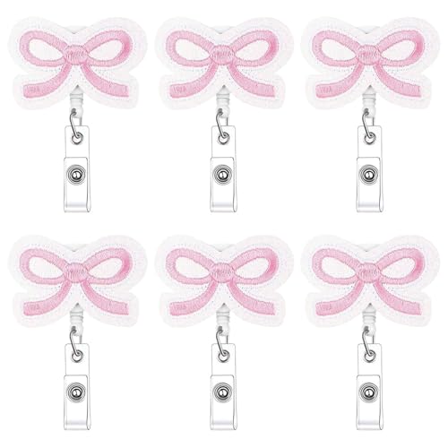 Sbshiouu Anpassbare Clip-Set mit 6 waschbaren Polyestergewebe-Schleifen für Pflegeuniformen und Krankenhauspersonal, verstellbarer Krankenschwester-Etiketten-Clip Sbshiouu Anpassbare Clip-Set mit 6 waschbaren Polyestergewebe-Schleifen für Pflegeuniformen und Krankenhauspersonal, verstellbarer Krankenschwester-Etiketten-Clip von Sbshiouu