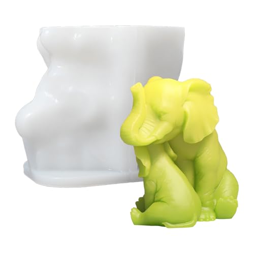 Sbshiouu Elefanten-Kerzenformen, Gipsformen, Silikonform, Ornament-Gussformen, handgefertigt, Epoxidharz Sbshiouu Elefanten-Kerzenformen, Gipsformen, Silikonform, Ornament-Gussformen, handgefertigt, Epoxidharz von Sbshiouu