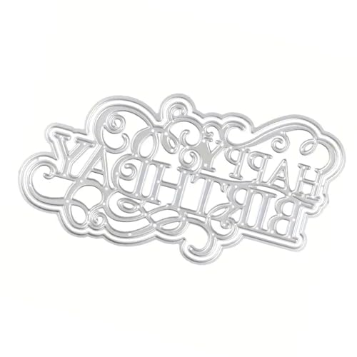 Sbshiouu Happy Birthday Stanzformen aus Karbonstahl, Stanzform, Scrapbooking, Prägung für Scrapbooking, Kartenherstellung Sbshiouu Happy Birthday Stanzformen aus Karbonstahl, Stanzform, Scrapbooking, Prägung für Scrapbooking, Kartenherstellung von Sbshiouu